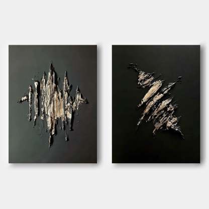 Abstract Painting Set Of 2 #SP059-Homemural