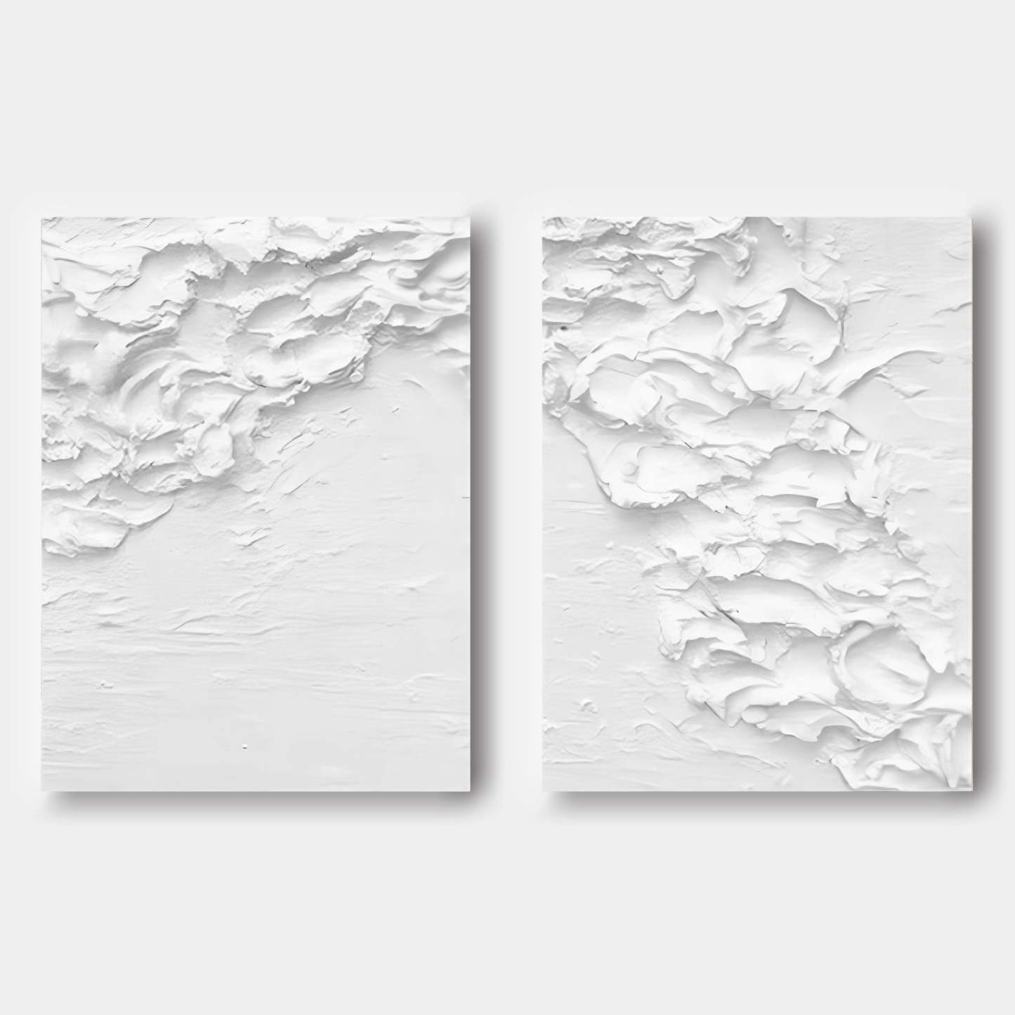 Plaster Art Painting hand - painted Set Of 2 #HM1288