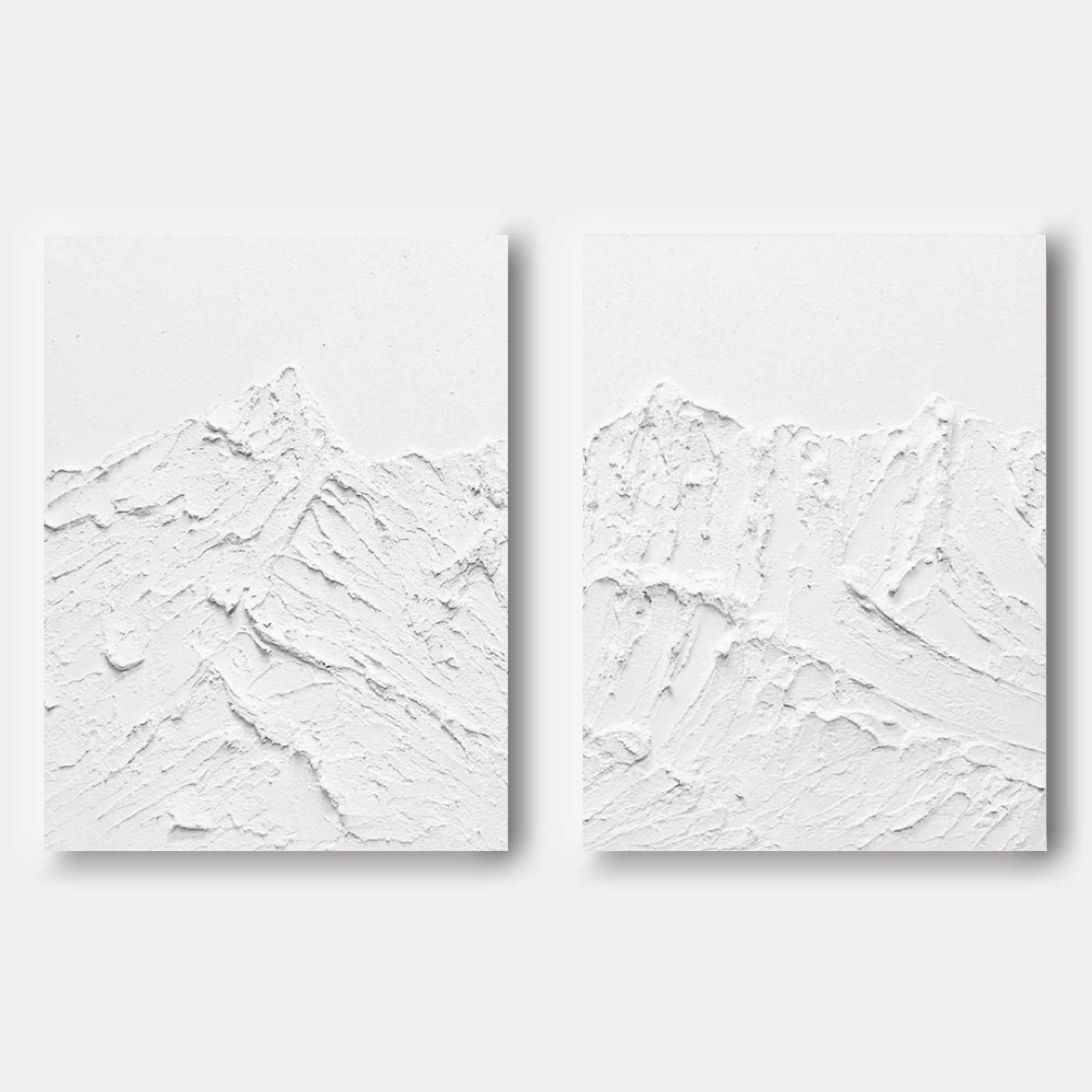 Plaster Art Painting hand - painted Set Of 2 #HM1290