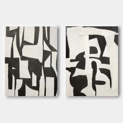 Abstract Painting Set Of 2 #SP103-Homemural
