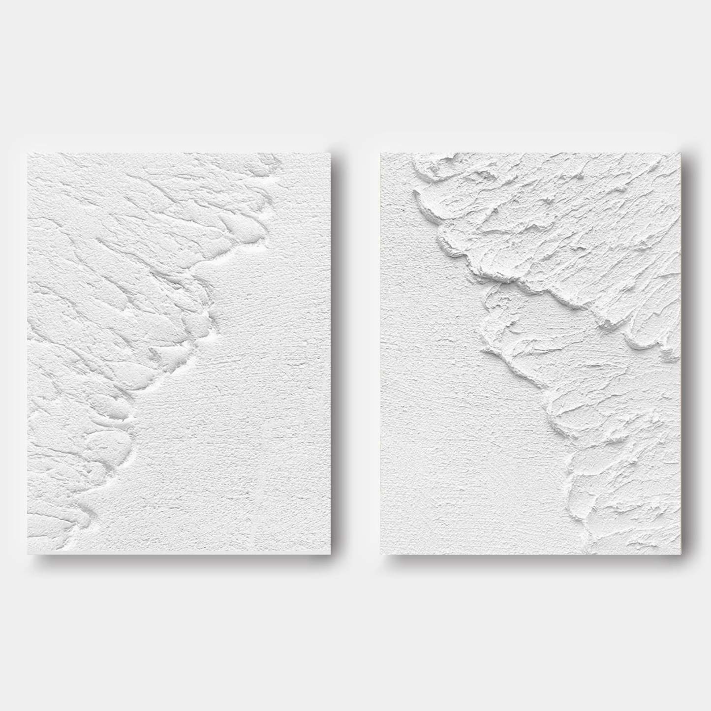 Plaster Art Painting hand - painted Set Of 2 #HM1289
