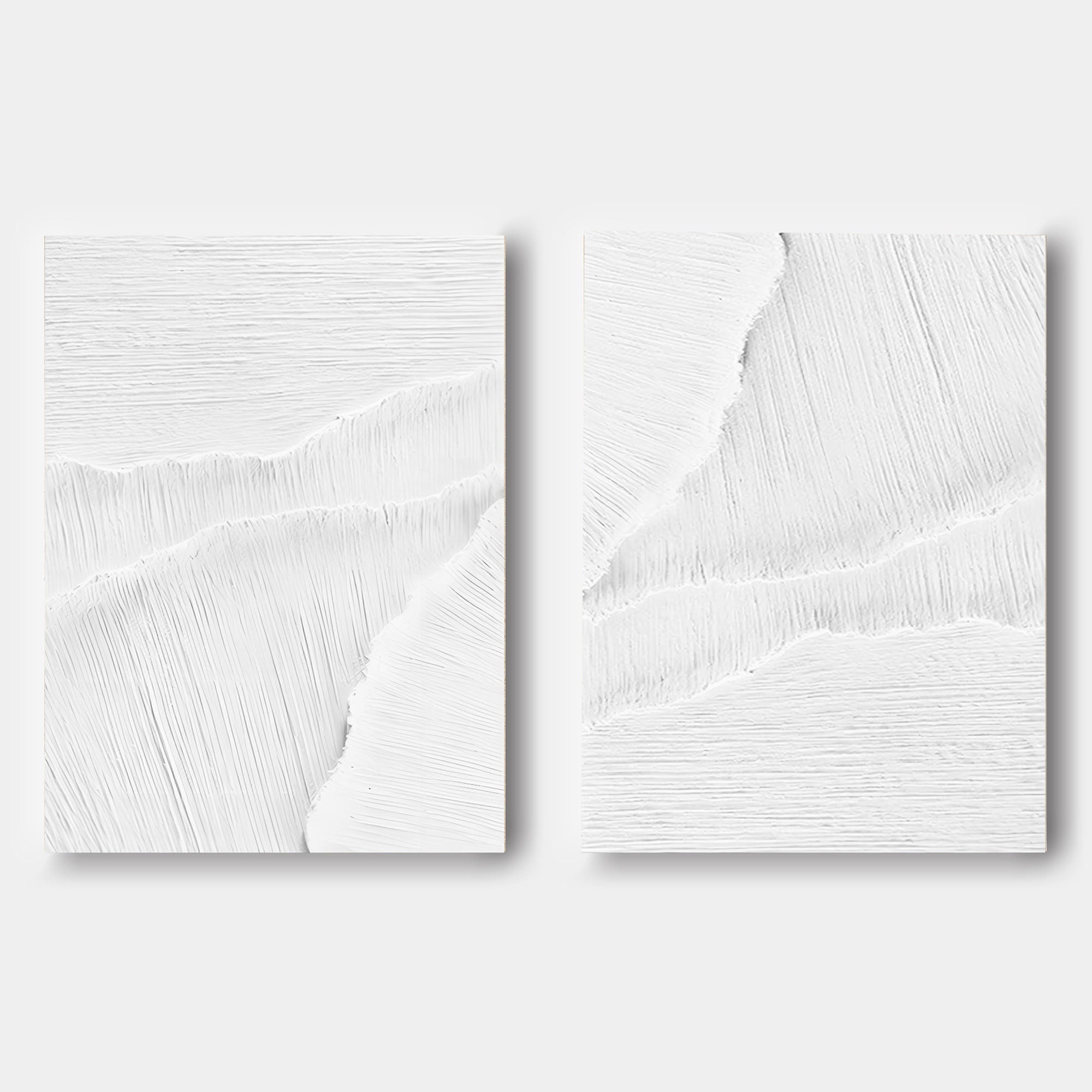 Plaster Art Painting hand - painted Set Of 2 #HM1304