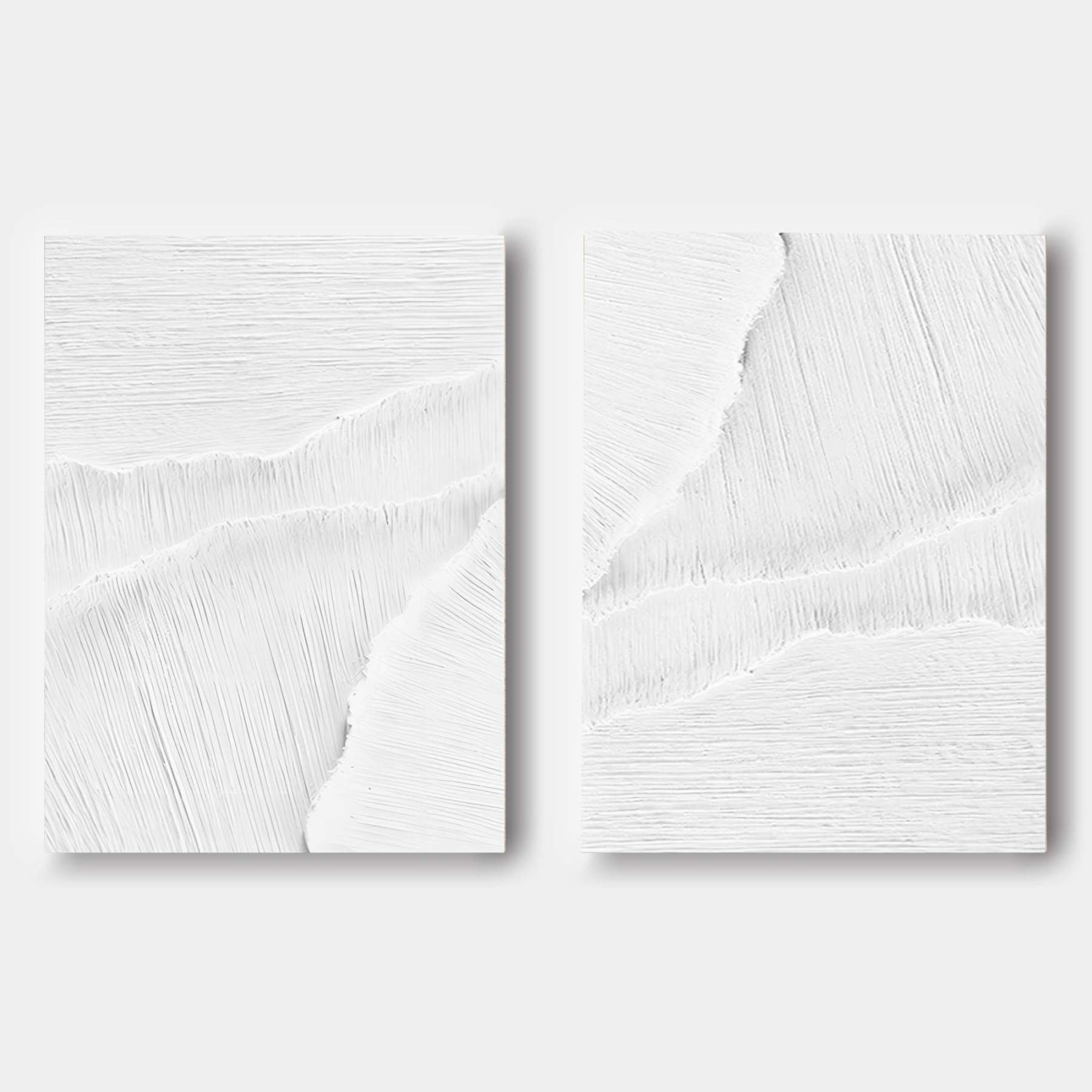 Plaster Art Painting hand - painted Set Of 2 #HM1304