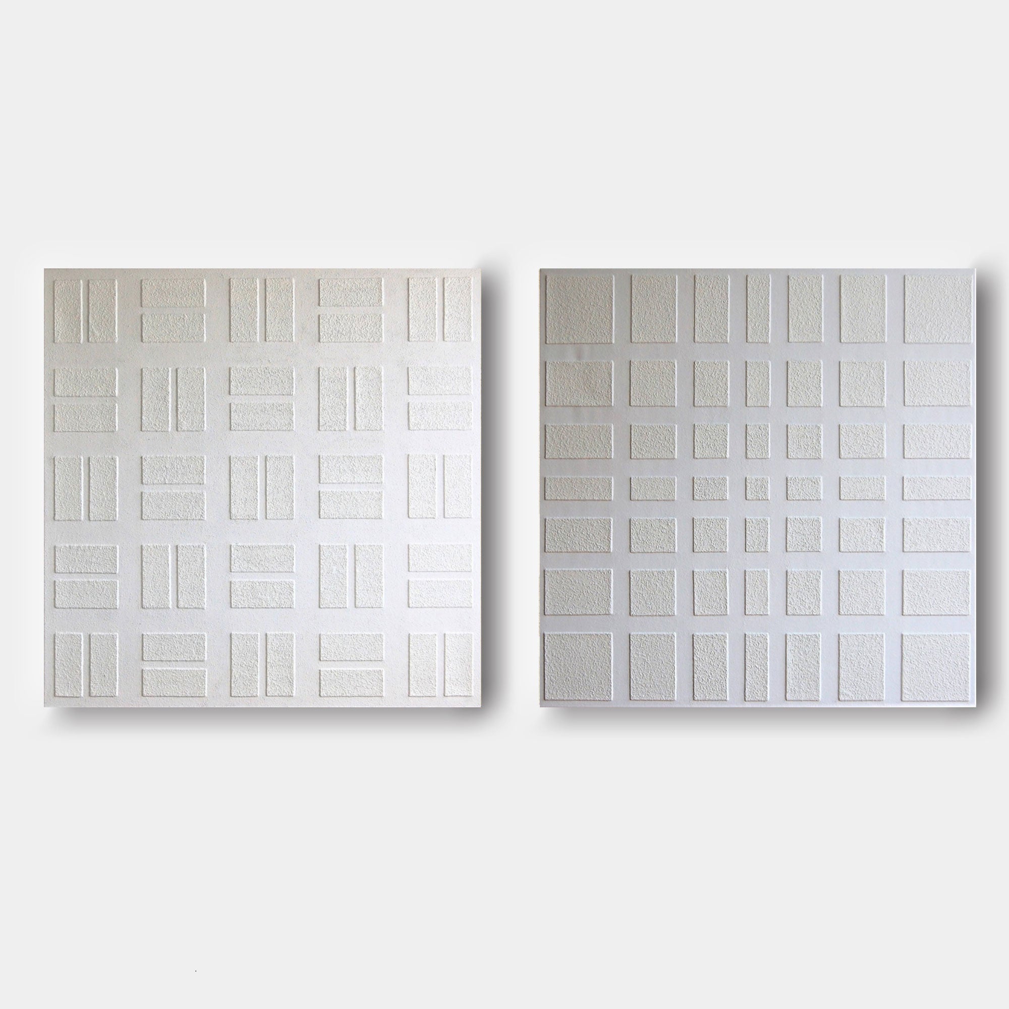 Plaster Art Painting hand - painted Set Of 2 #HM1298