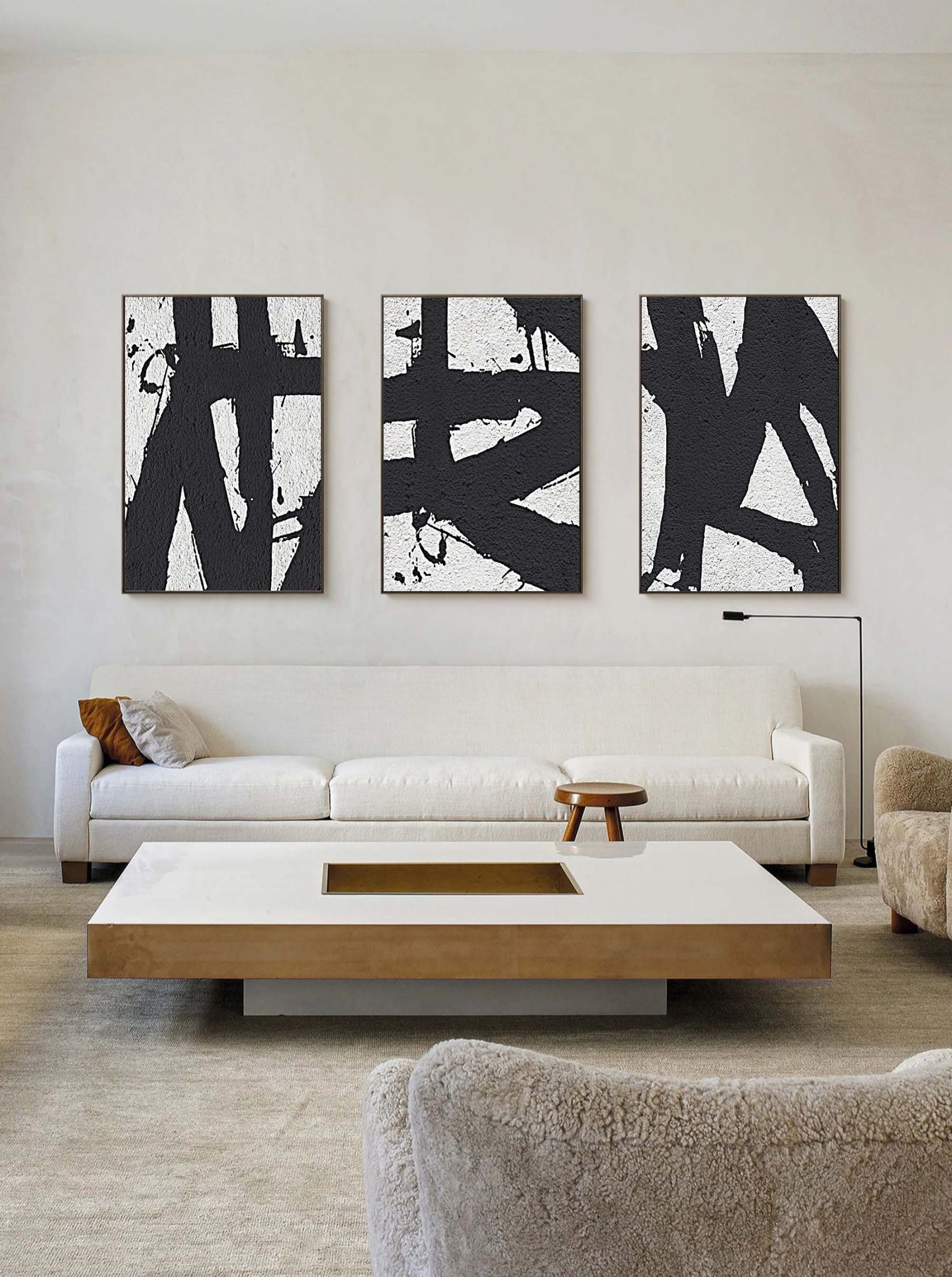 Abstract Painting Set of 3 #SP075-Homemural