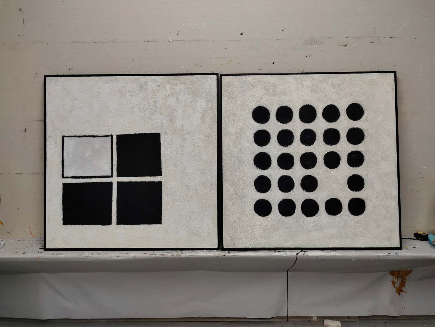 Abstract Painting Set Of 2 #SP099-Homemural