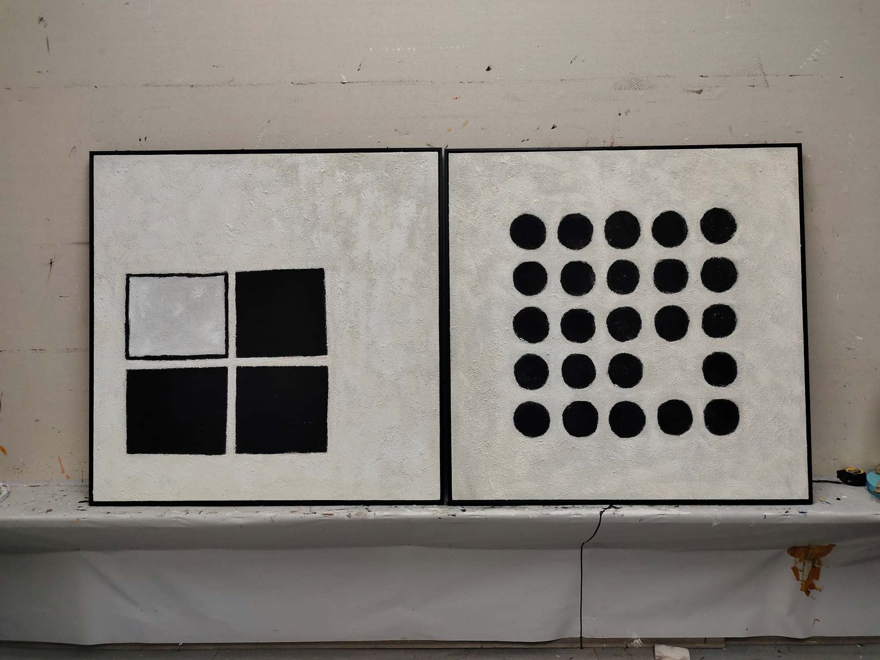 Abstract Painting Set Of 2 #SP099-Homemural