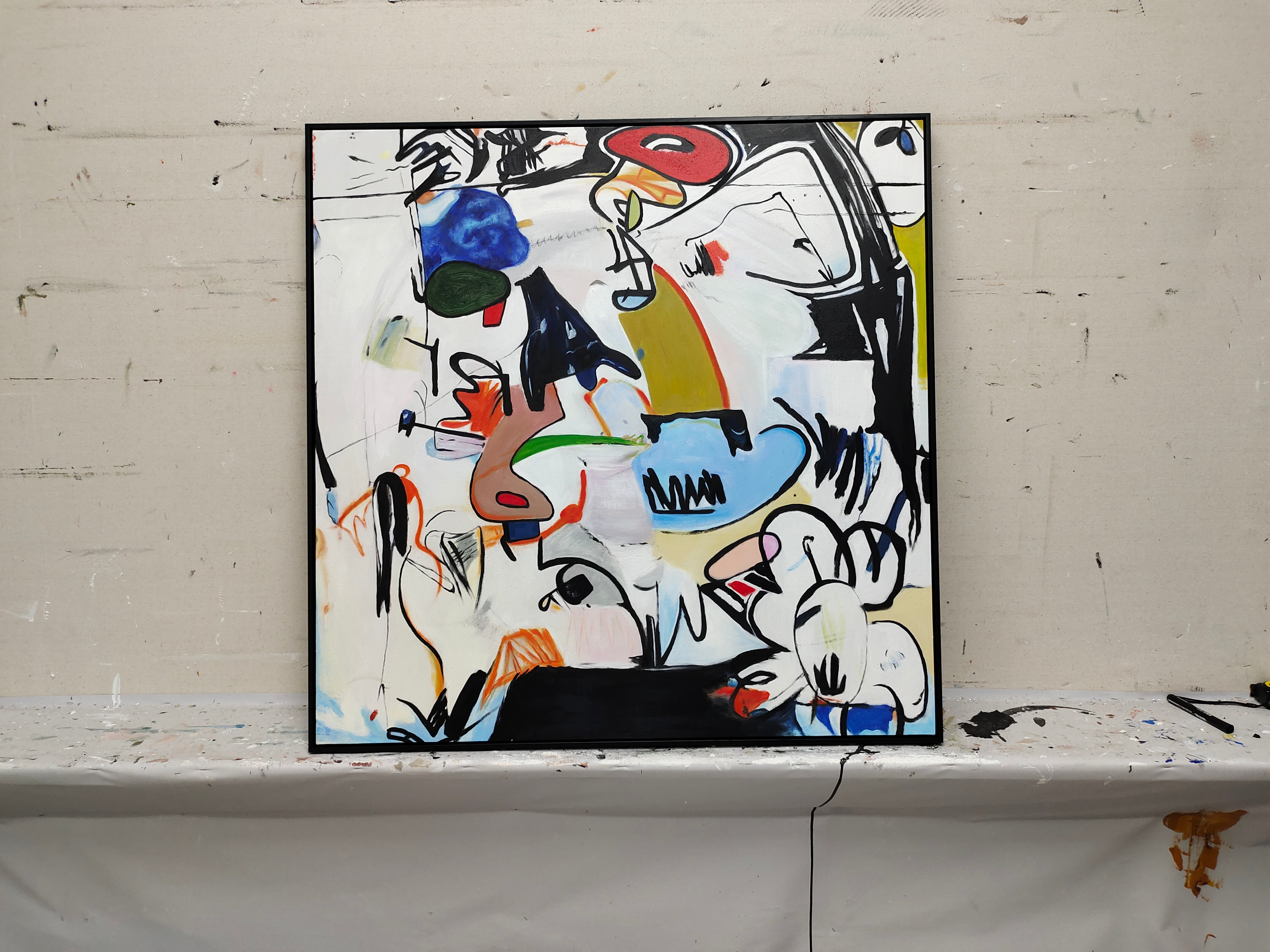 Pop Art Painting hand - painted #HM690-Homemural