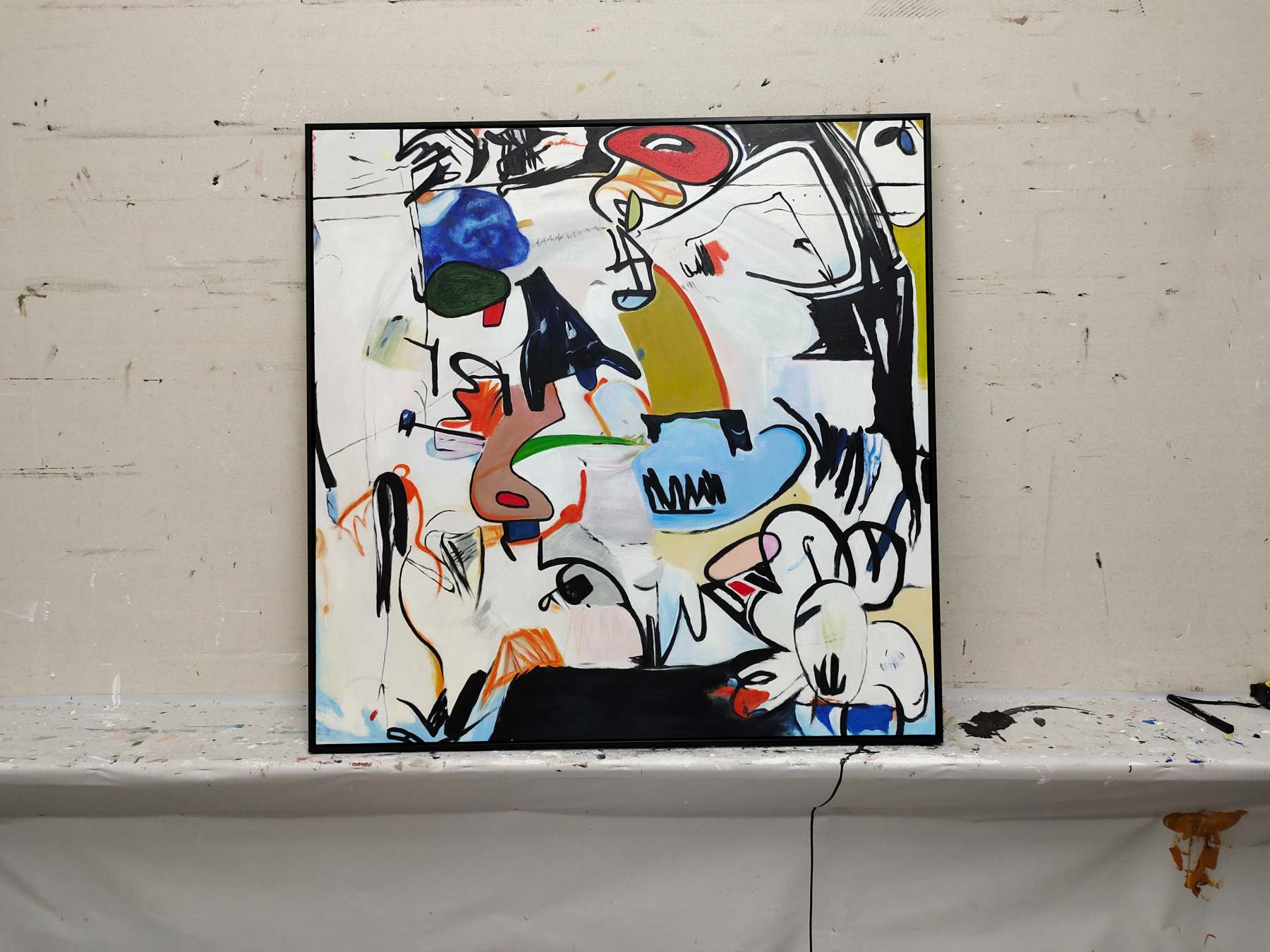 Pop Art Painting hand - painted #HM690-Homemural