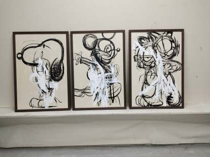 Pop Art Painting hand - painted #HM357-Homemural