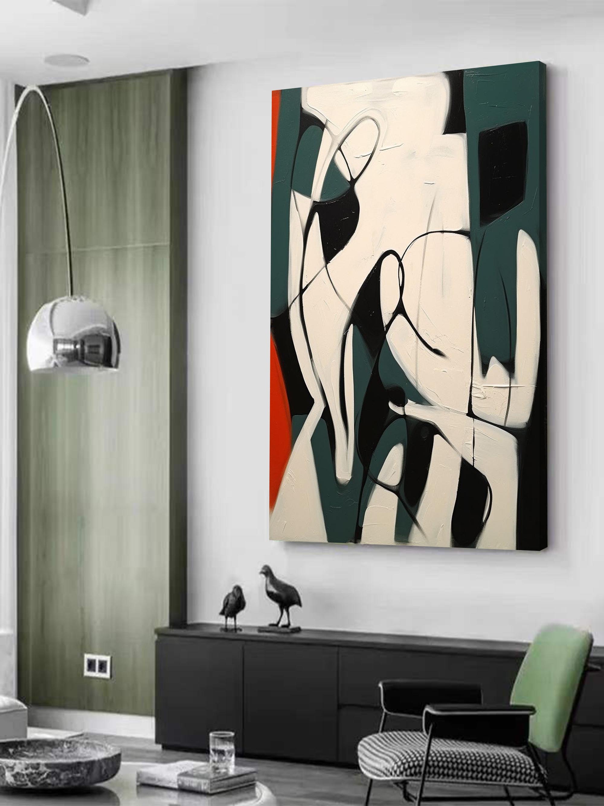 Contemporary Minimalist Art Painting hand - painted #HM171