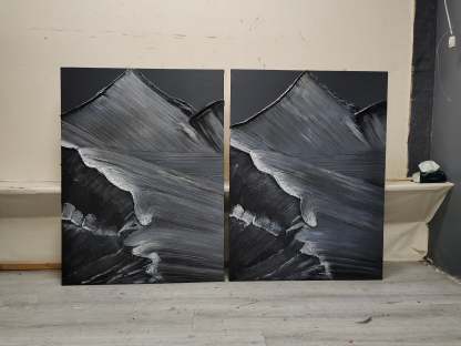 Plaster Art Painting hand - painted #HM398-Homemural