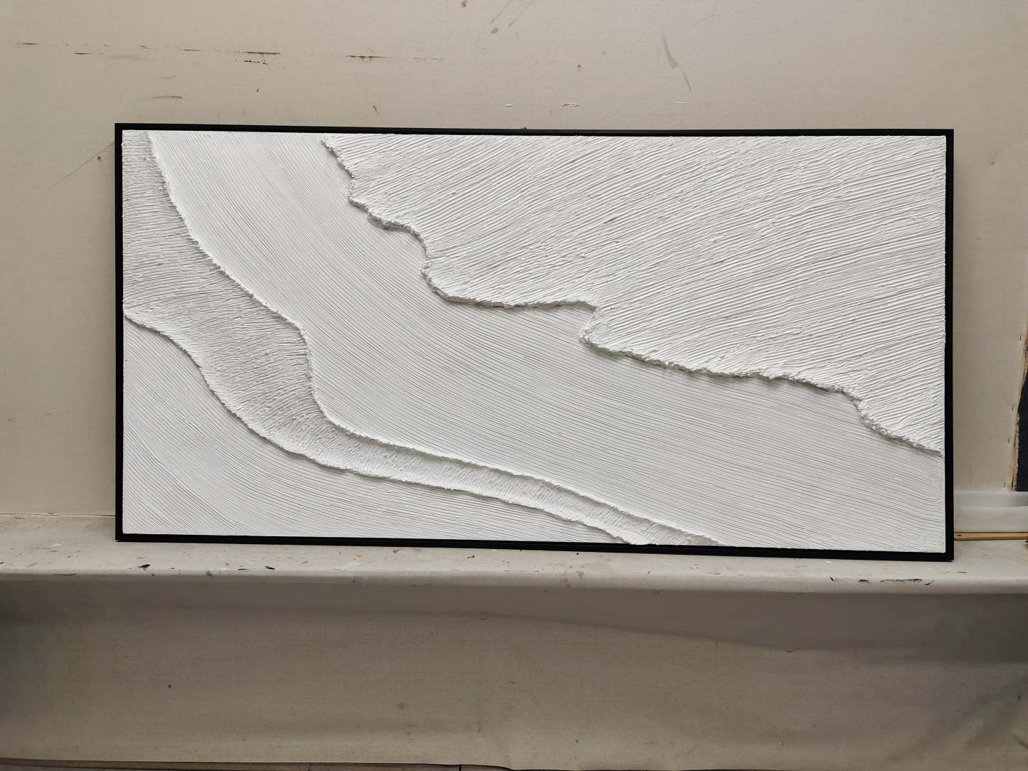 Plaster Art Painting hand - painted #HM118-Homemural