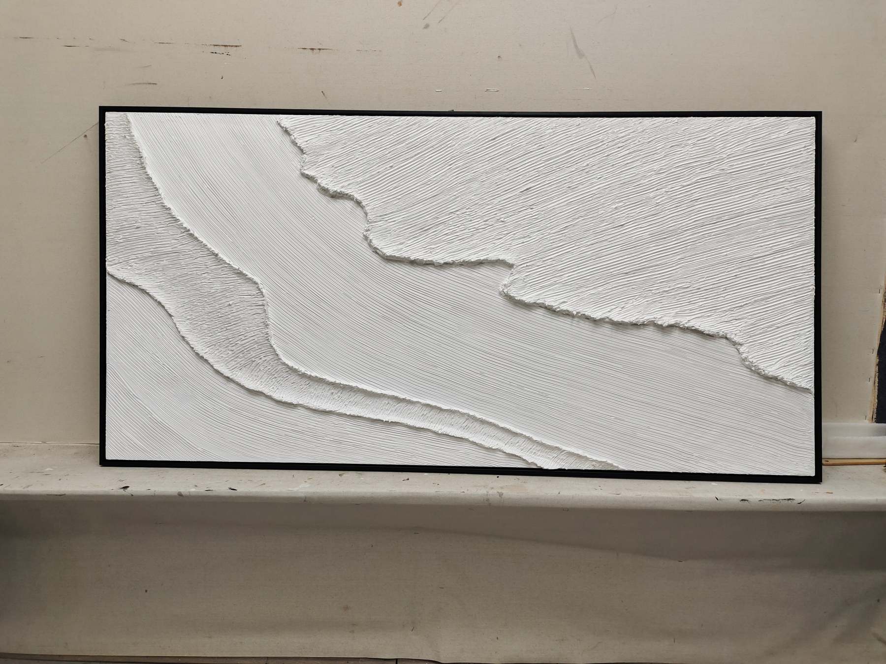 Plaster Art Painting hand - painted #HM118-Homemural