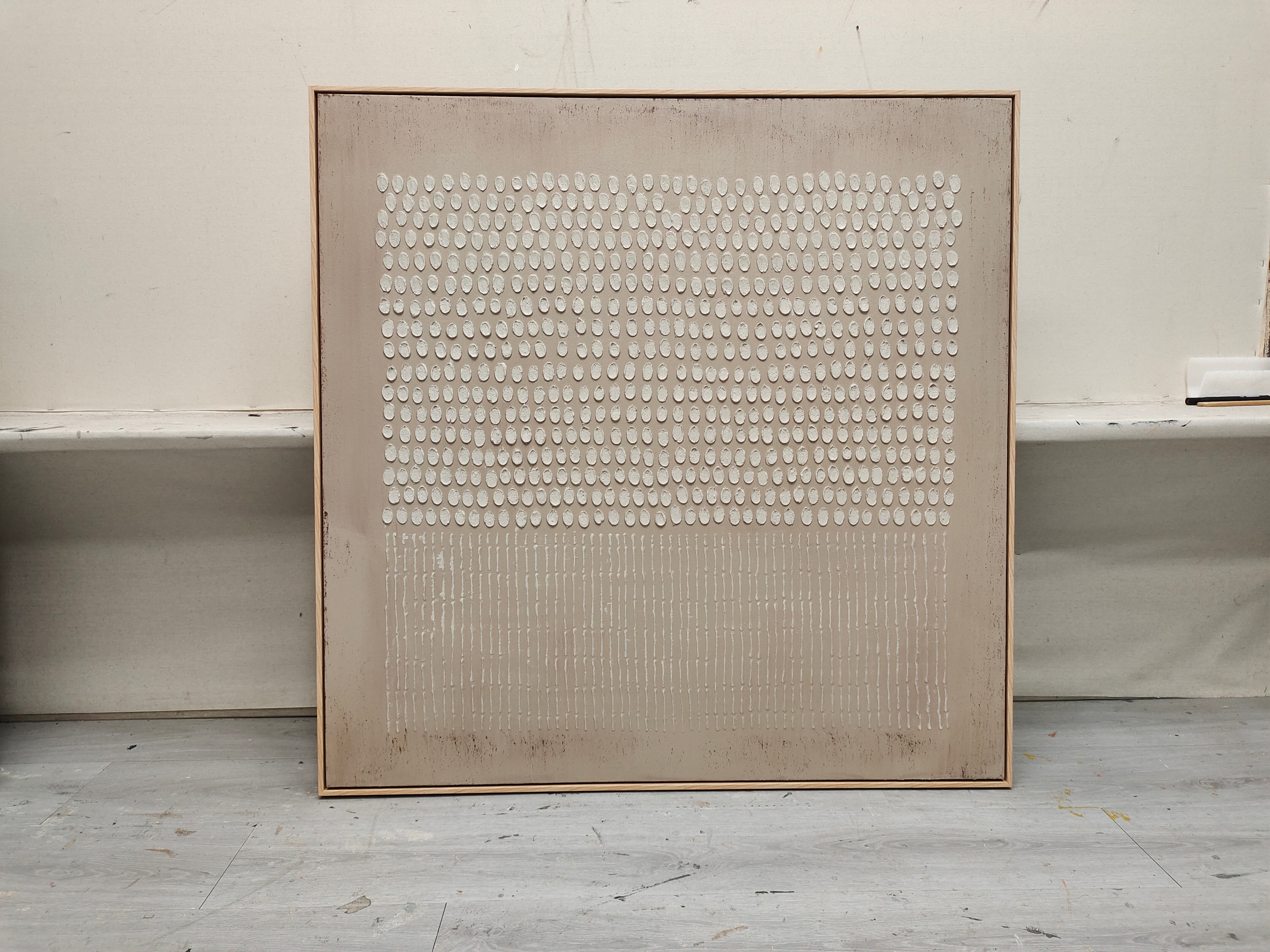 Plaster Art Painting hand - painted #HM676-Homemural