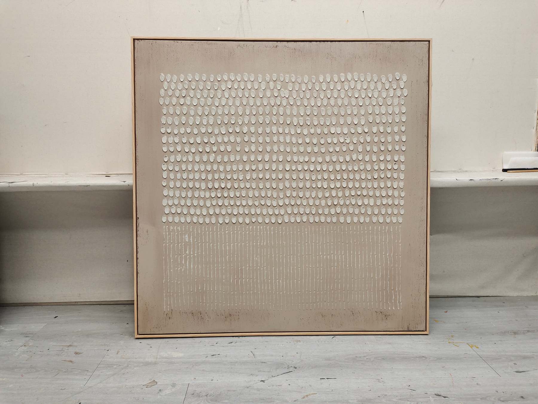 Plaster Art Painting hand - painted #HM676-Homemural