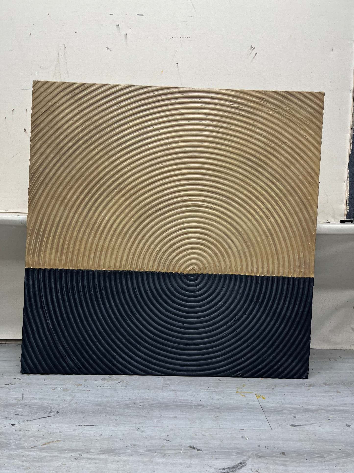 Plaster Art Painting hand - painted #HM663-Homemural