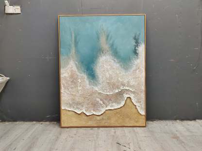 Plaster Art Painting hand - painted #HM710-Homemural