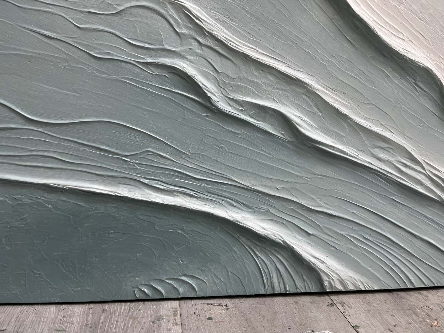 Plaster Art Painting hand - painted #HM681-Homemural