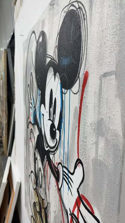 Pop Art Painting hand - painted #HM799-Homemural