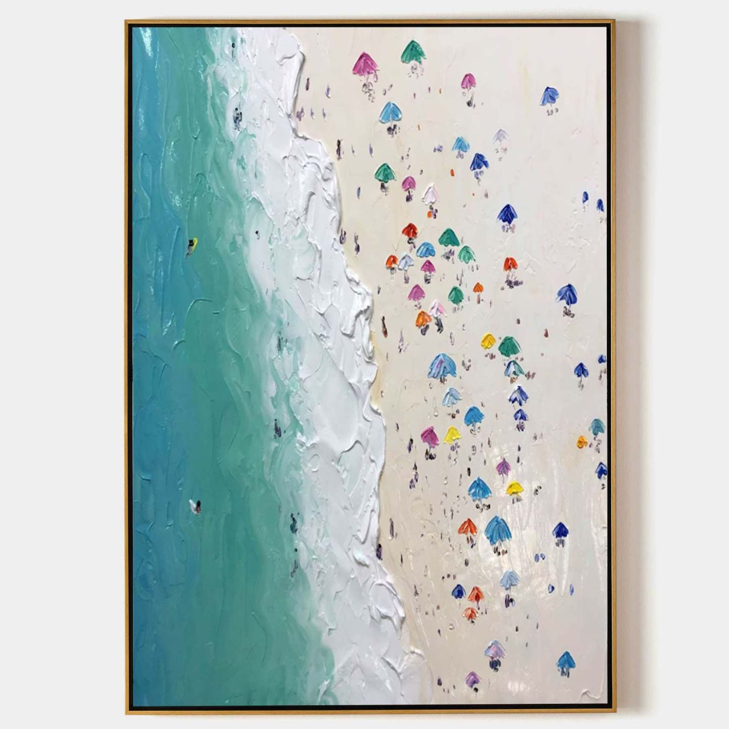 Plaster Art Painting hand - painted #HM378-Homemural