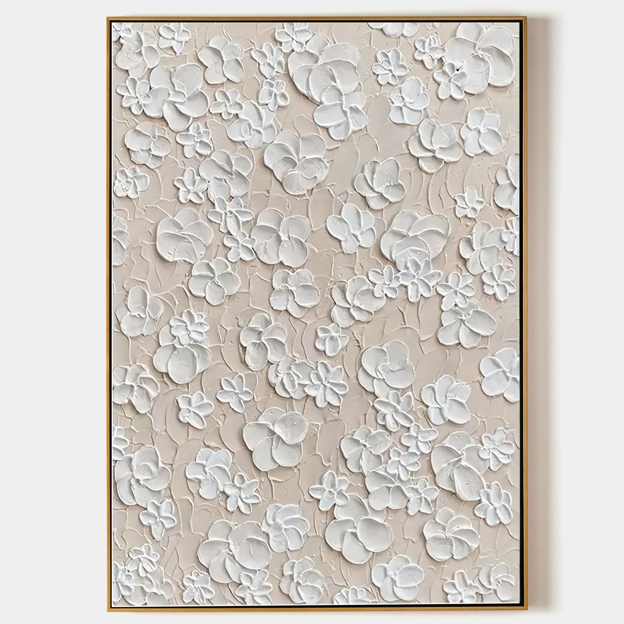 Plaster Art Painting hand - painted #HM683-Homemural