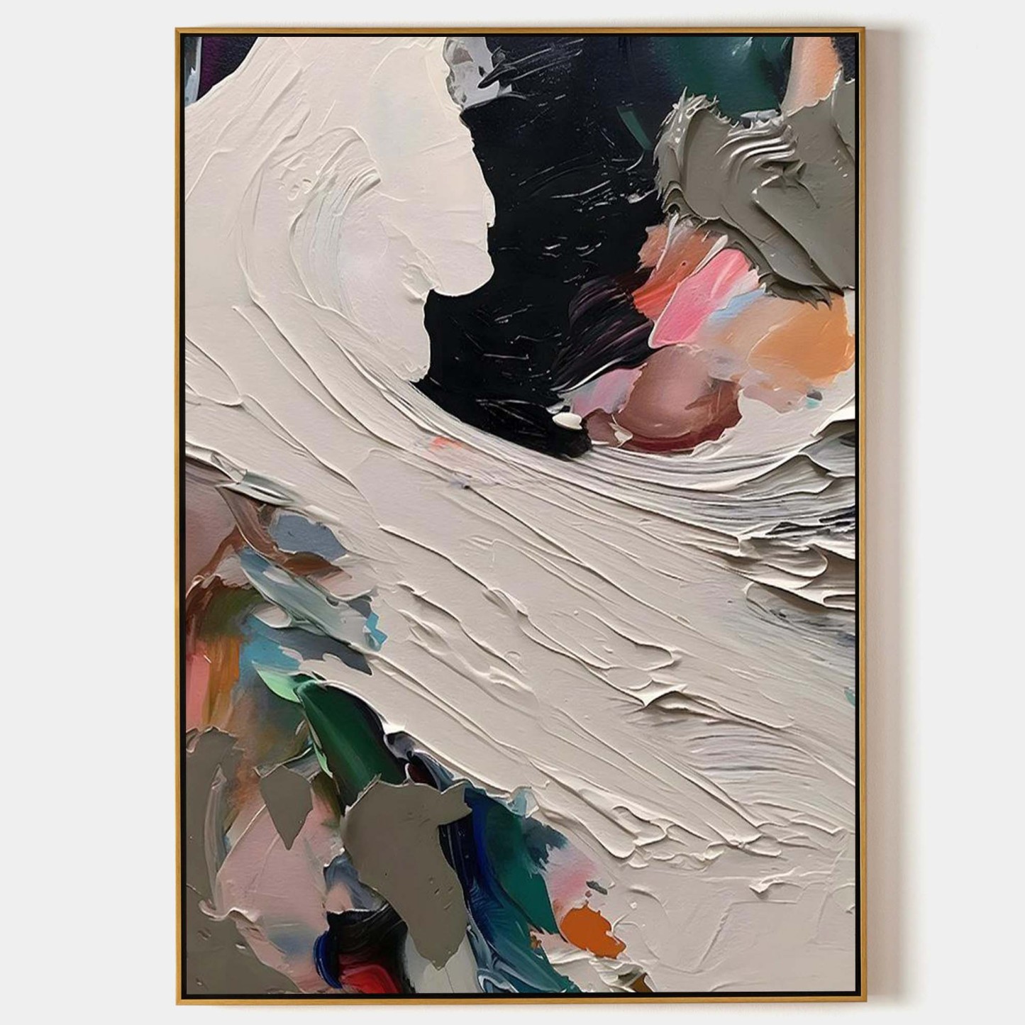 Plaster Art Painting hand - painted #HM700-Homemural