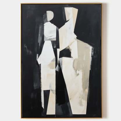 Contemporary Minimalist Art Painting hand - painted #HM583