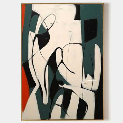 Contemporary Minimalist Art Painting hand - painted #HM171