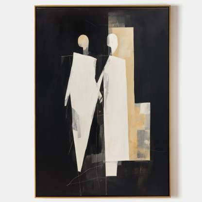 Contemporary Minimalist Art Painting hand - painted #HM435