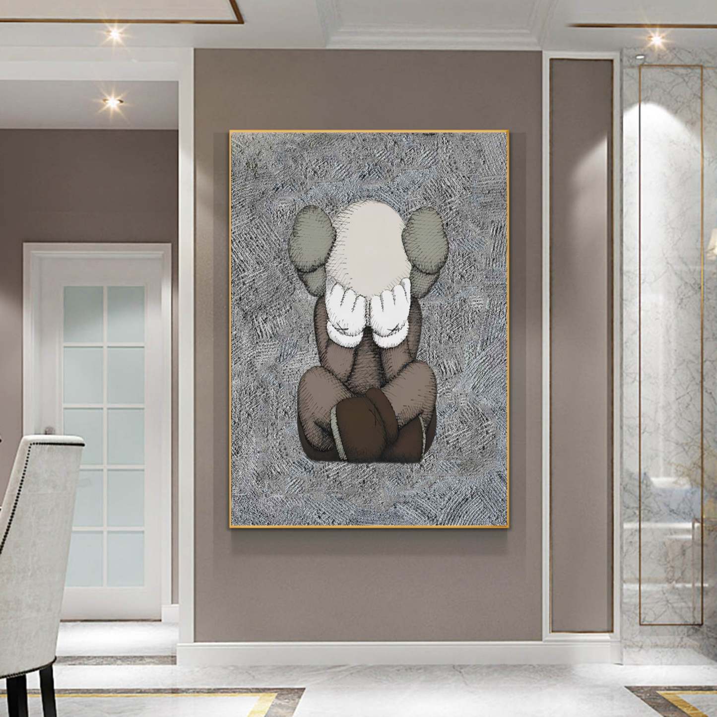 Pop Art Painting hand - painted #HM334-Homemural