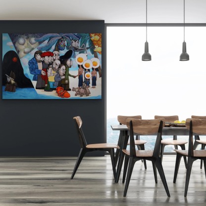 Pop Art Painting hand - painted #HM27