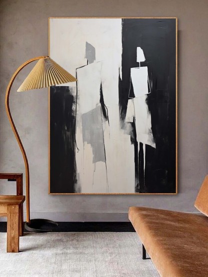 Contemporary Minimalist Art Painting hand - painted #HM588