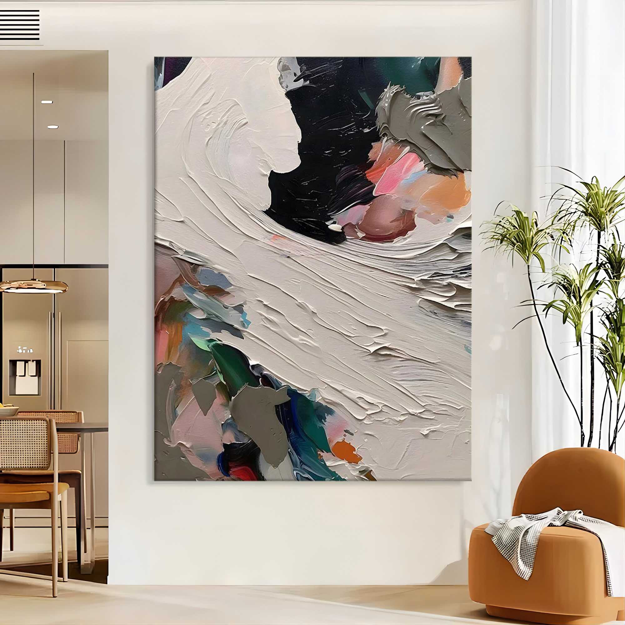 Plaster Art Painting hand - painted #HM700-Homemural