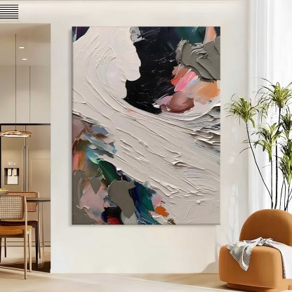 Plaster Art Painting hand - painted #HM700-Homemural