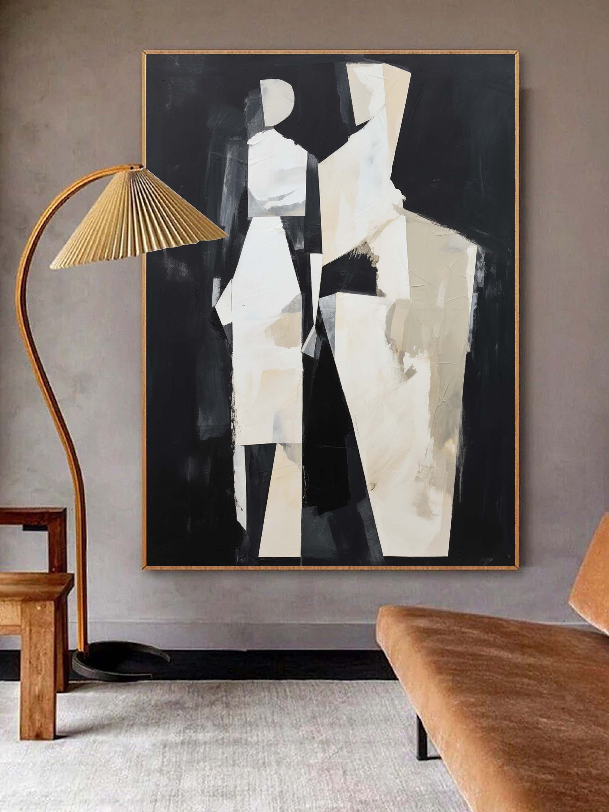 Contemporary Minimalist Art Painting hand - painted #HM583