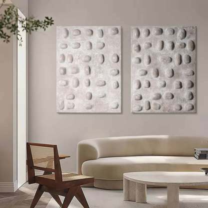 Wabi-Sabi Art Painting hand - painted Set Of 2 #HM641-Homemural