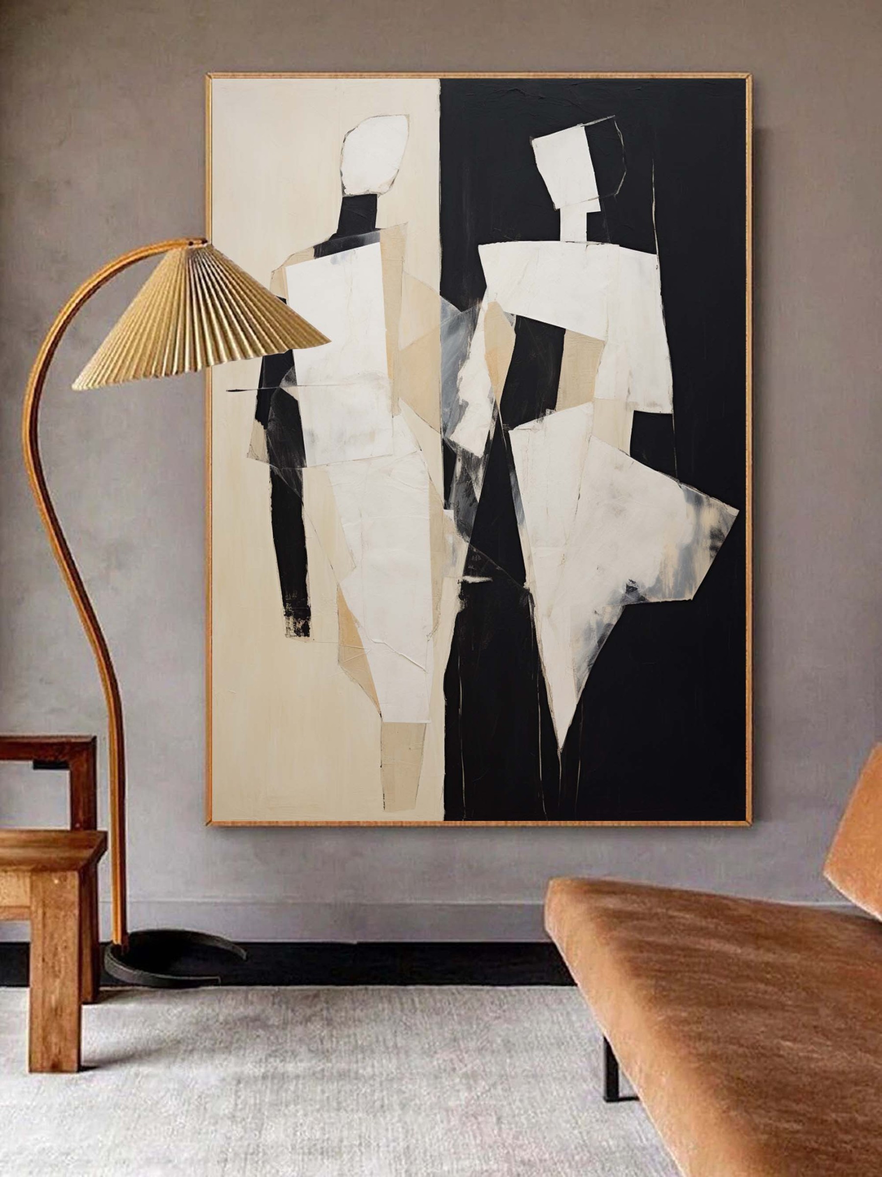 Contemporary Minimalist Art Painting hand - painted #HM136-Homemural