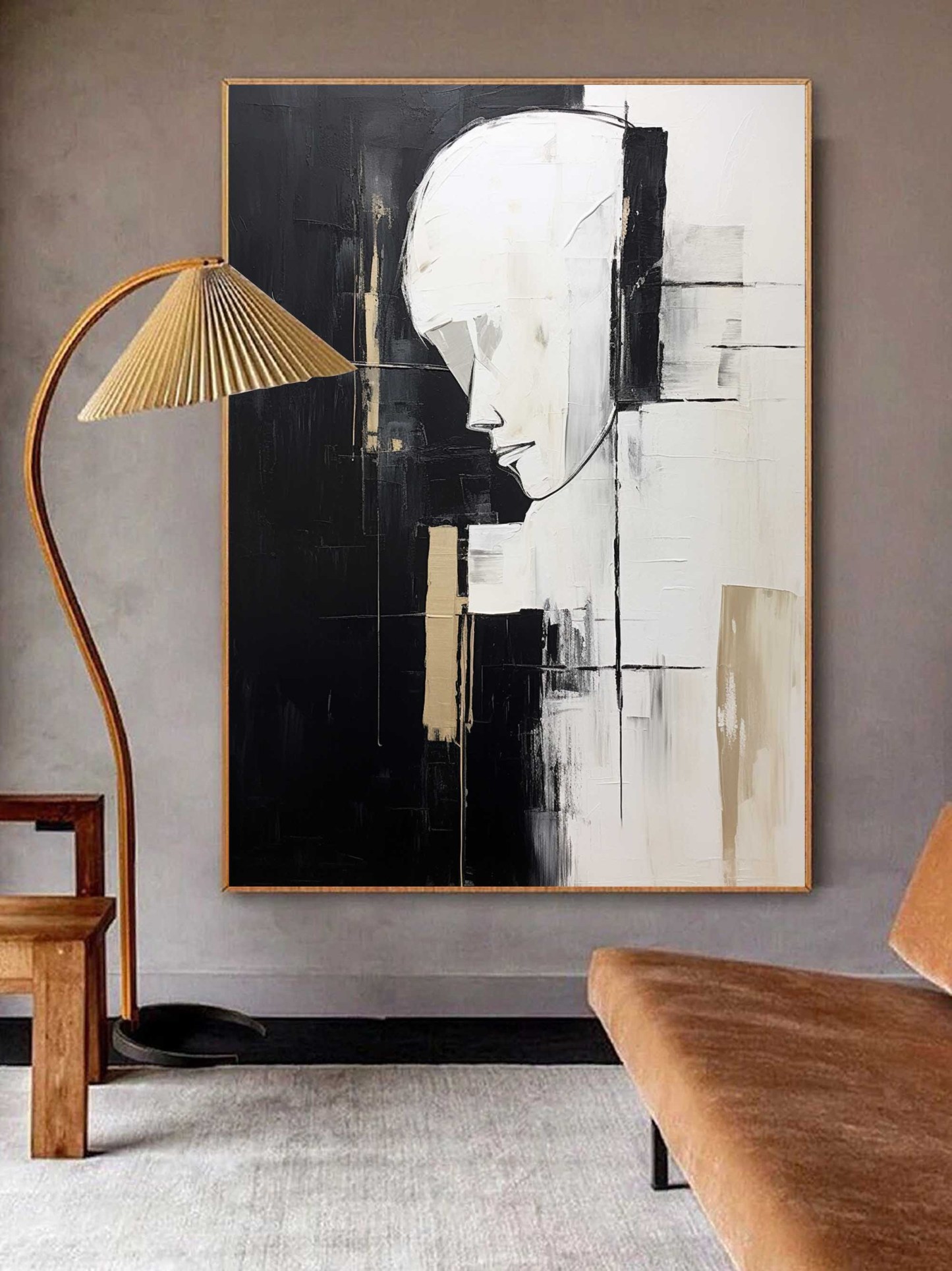 Contemporary Minimalist Art Painting hand - painted #HM150-Homemural