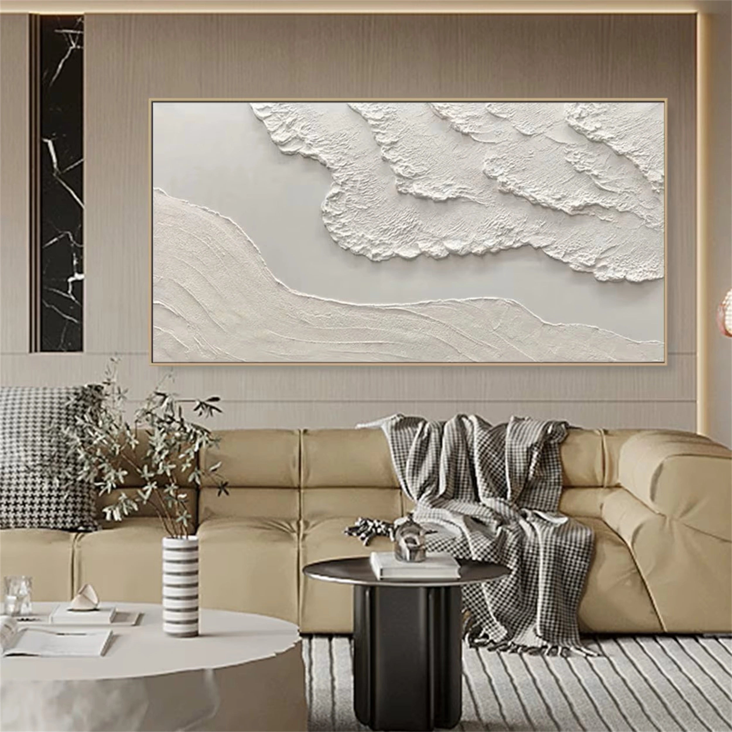 Plaster Art Painting hand - painted #HM1420