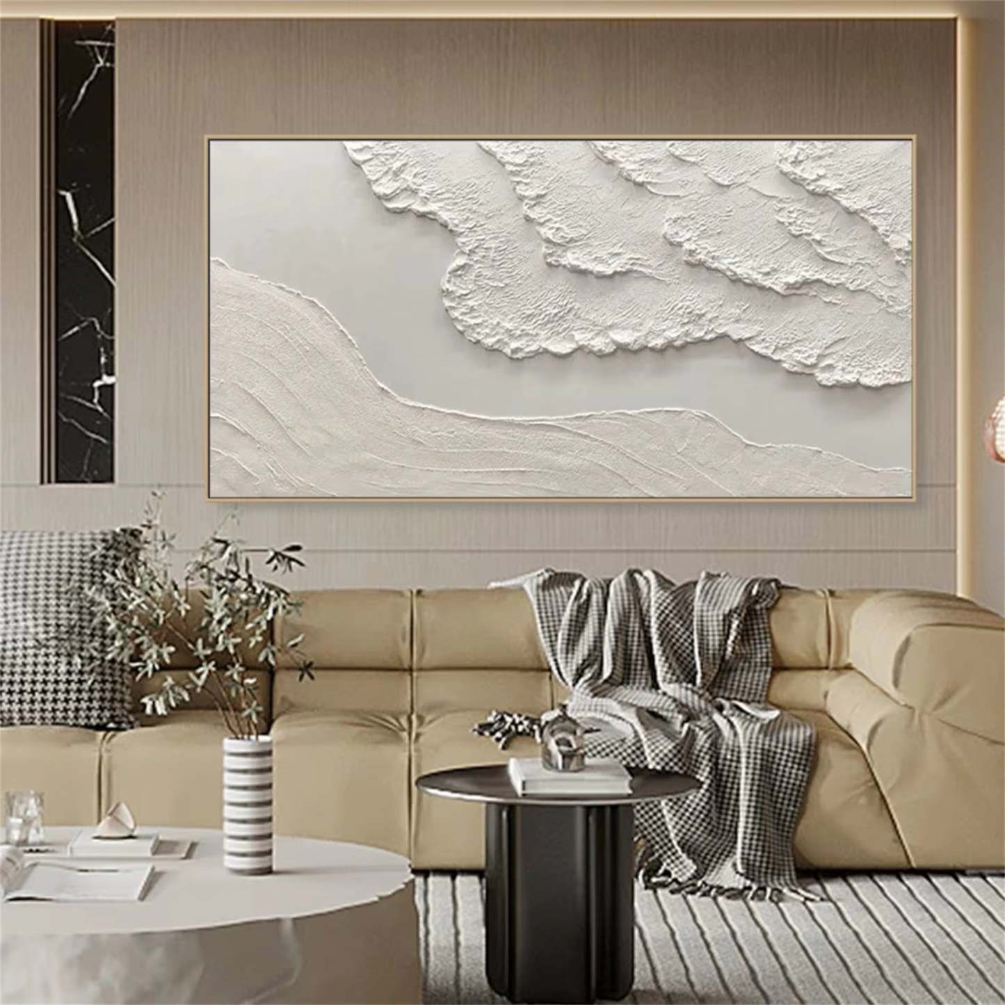 Plaster Art Painting hand - painted #HM1420
