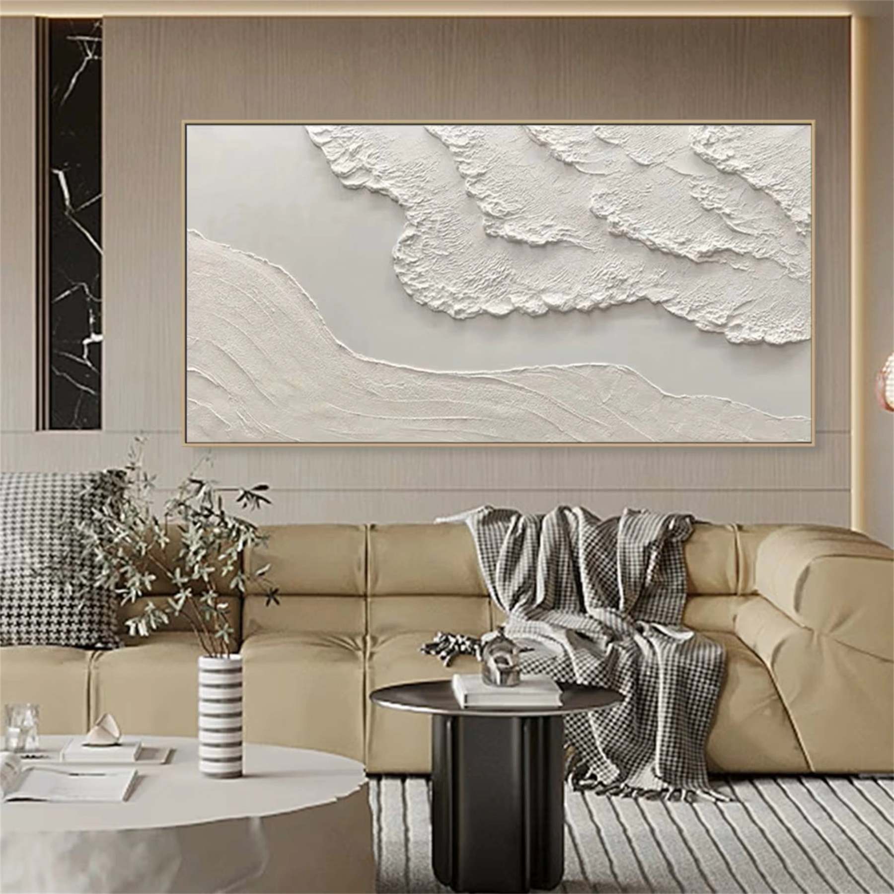 Plaster Art Painting hand - painted #HM1420