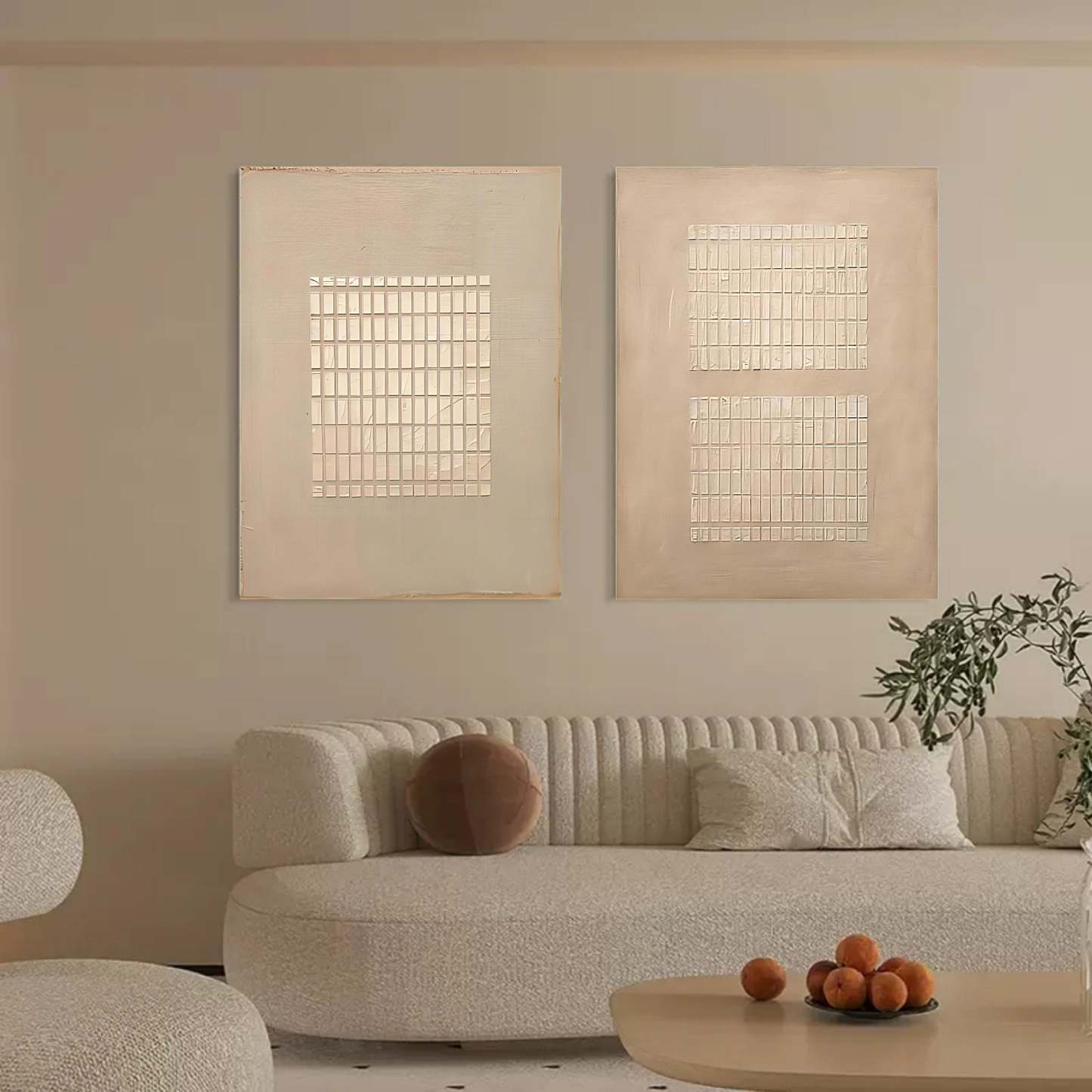 Abstract Painting Set Of 2 #SP070-Homemural