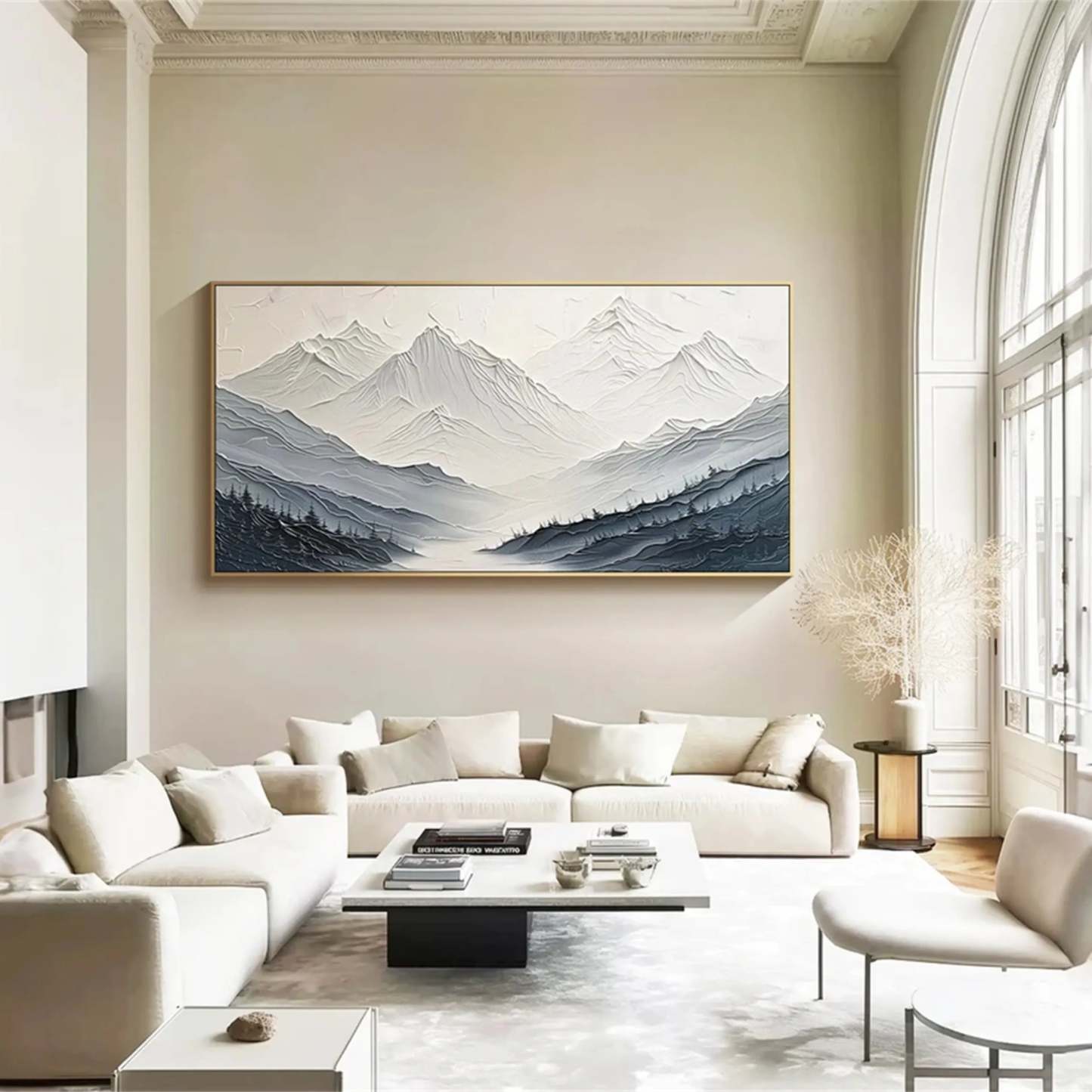 Plaster Art Painting hand - painted #HM739