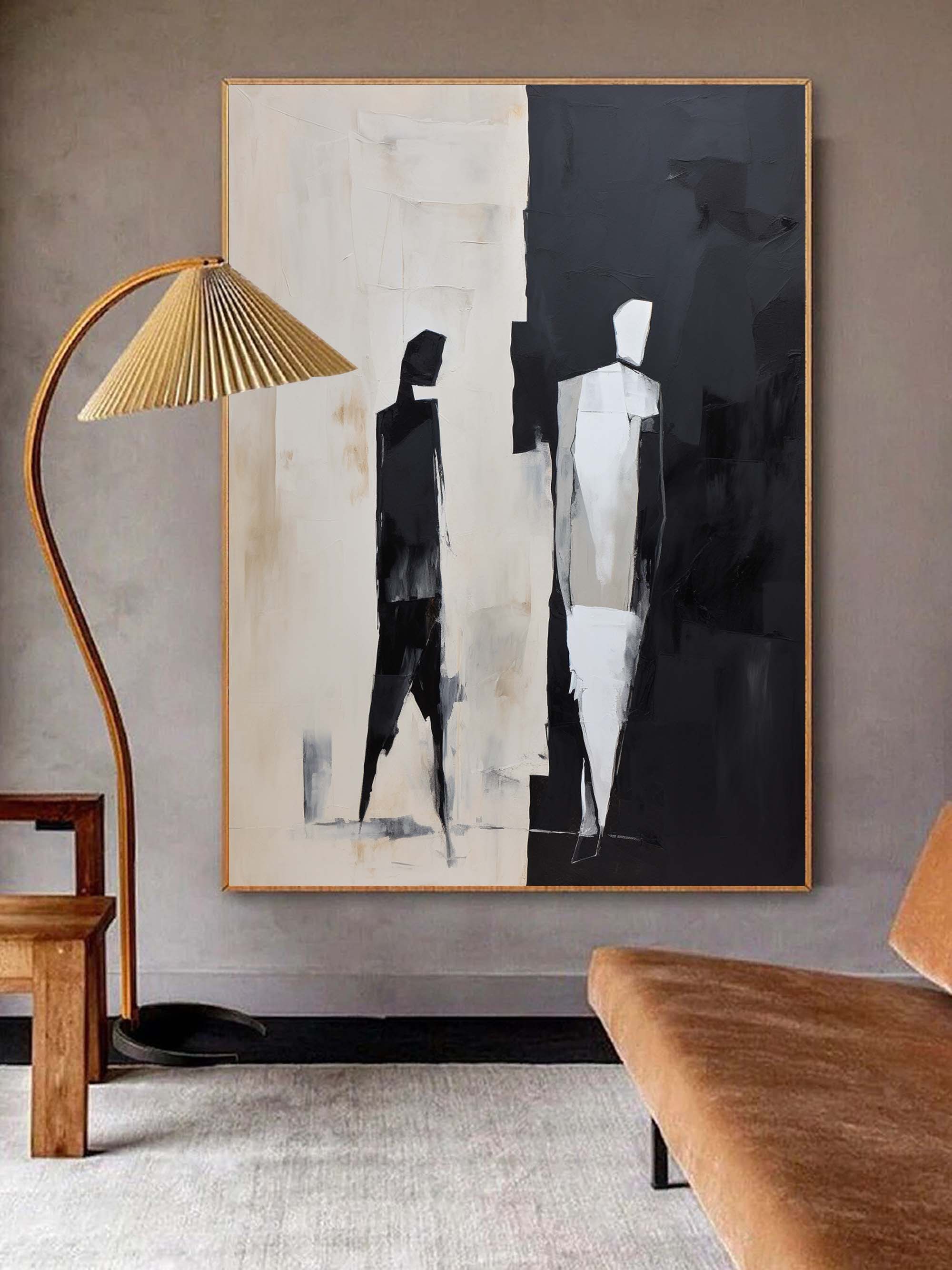 Contemporary Minimalist Art Painting hand - painted #HM176