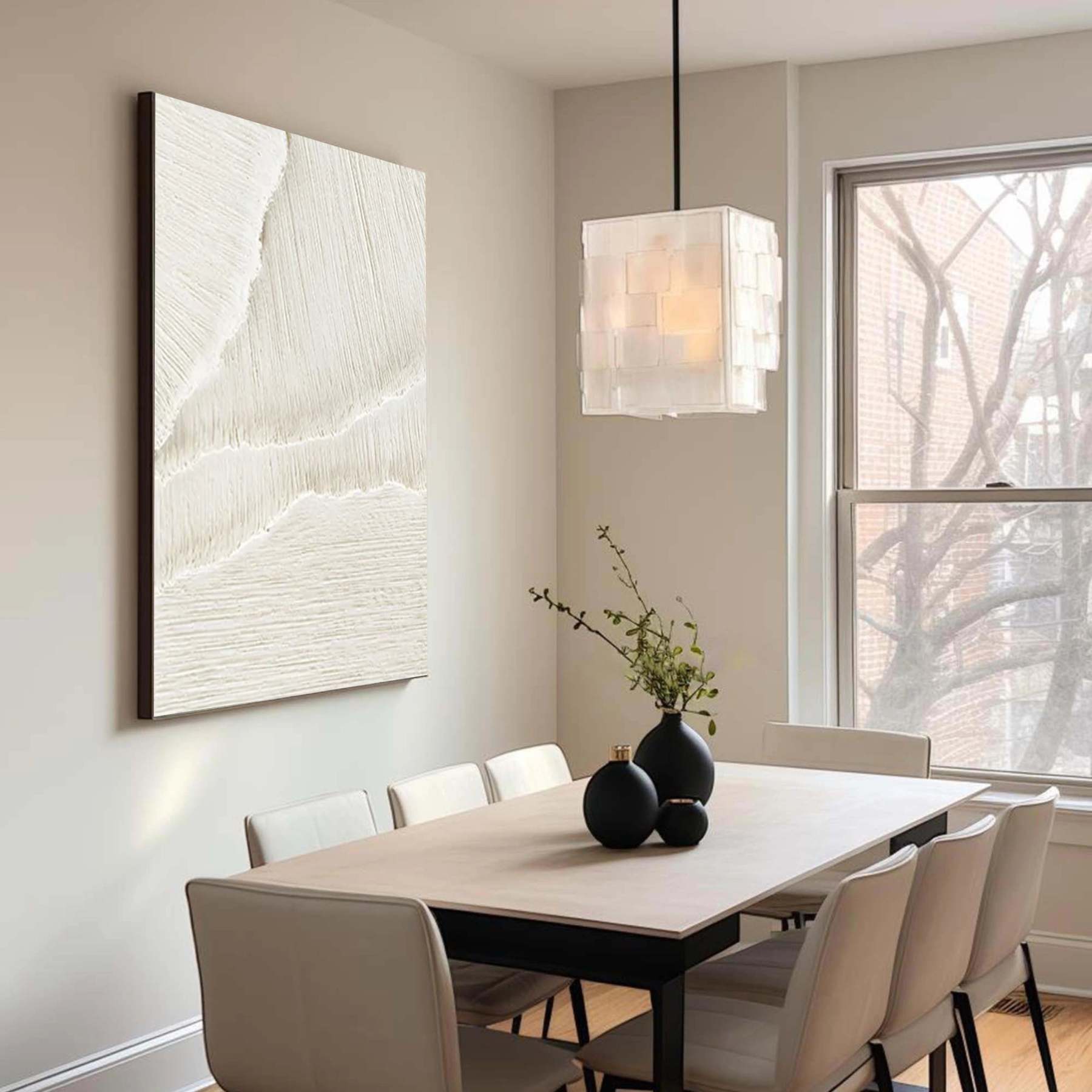 Plaster Art Painting hand - painted #HM737