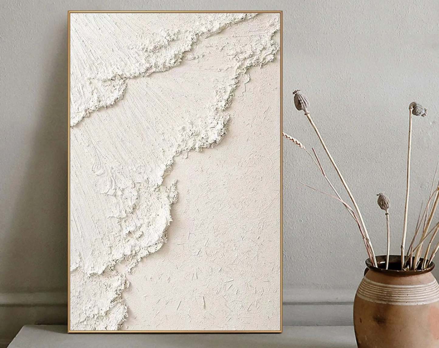 Plaster Art Painting hand - painted #HM1461