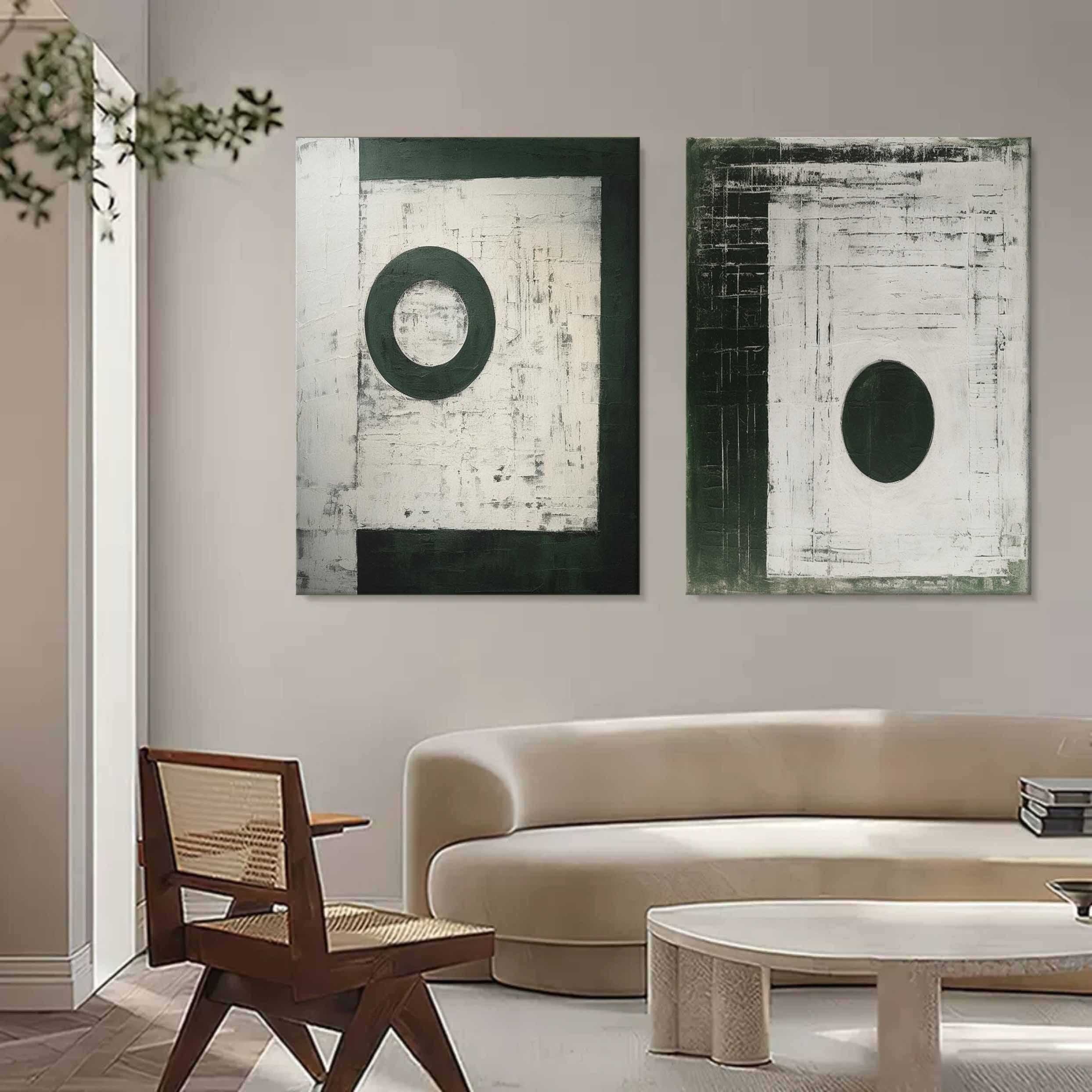 Abstract Painting Set Of 2 #SP151-Homemural