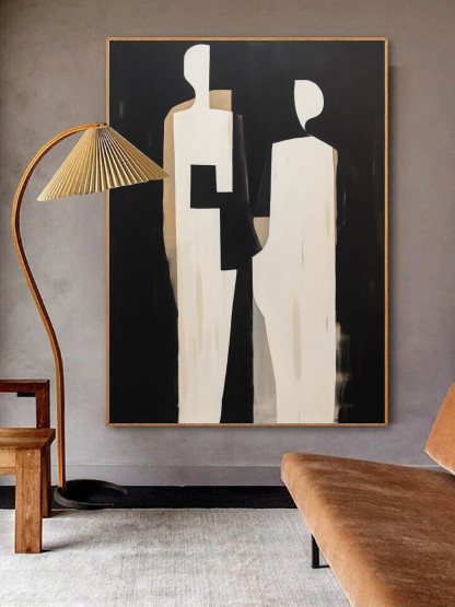 Contemporary Minimalist Art Painting hand - painted #HM576