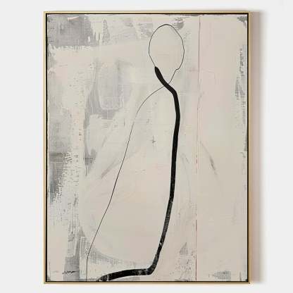 Contemporary Minimalist Art Painting hand - painted #HM165